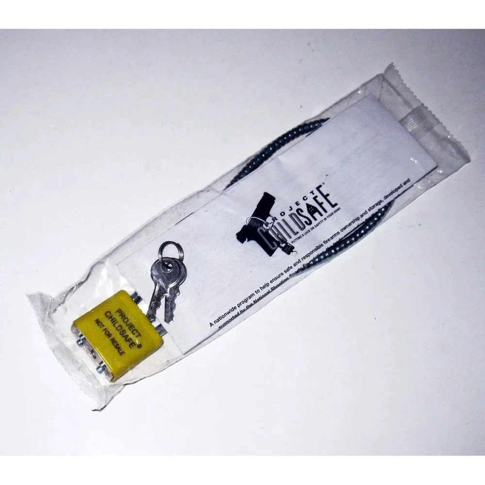 New‎ Sealed Cable Gun Lock Project ChildSafe 2 Keys Handgun Pistol Safety